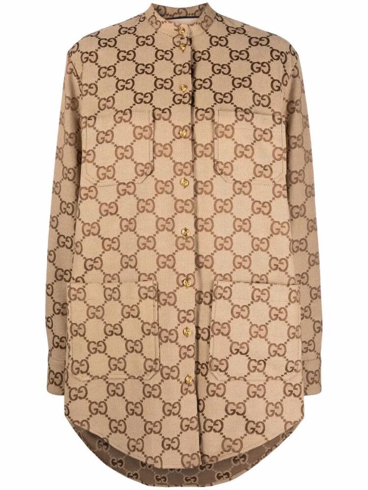 Gucci GG Supreme canvas shirt - Neutrals Cover