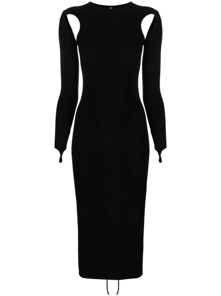 ANDREĀDAMO sculpting cut-out mididress - Black Cover