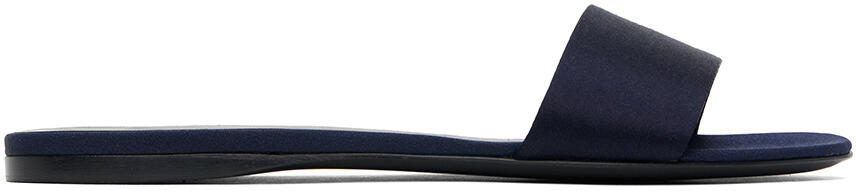 The Row Navy Combo Slide Sandals Cover