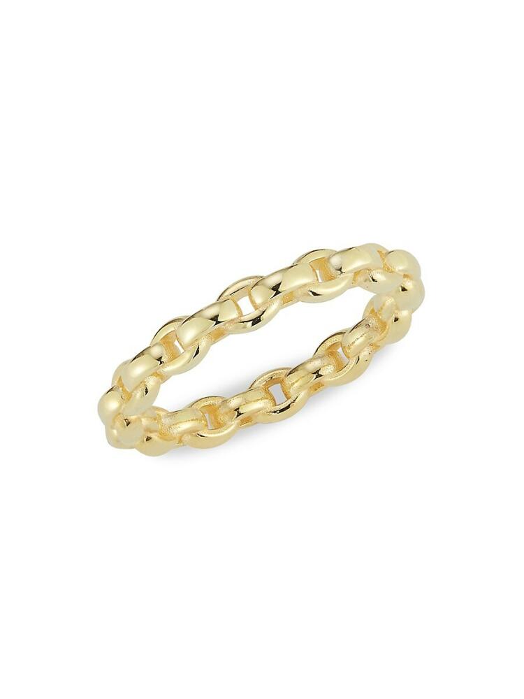 SPHERA MILANO Women's 14K Yellow Goldplated Sterling Silver Chain Ring Cover