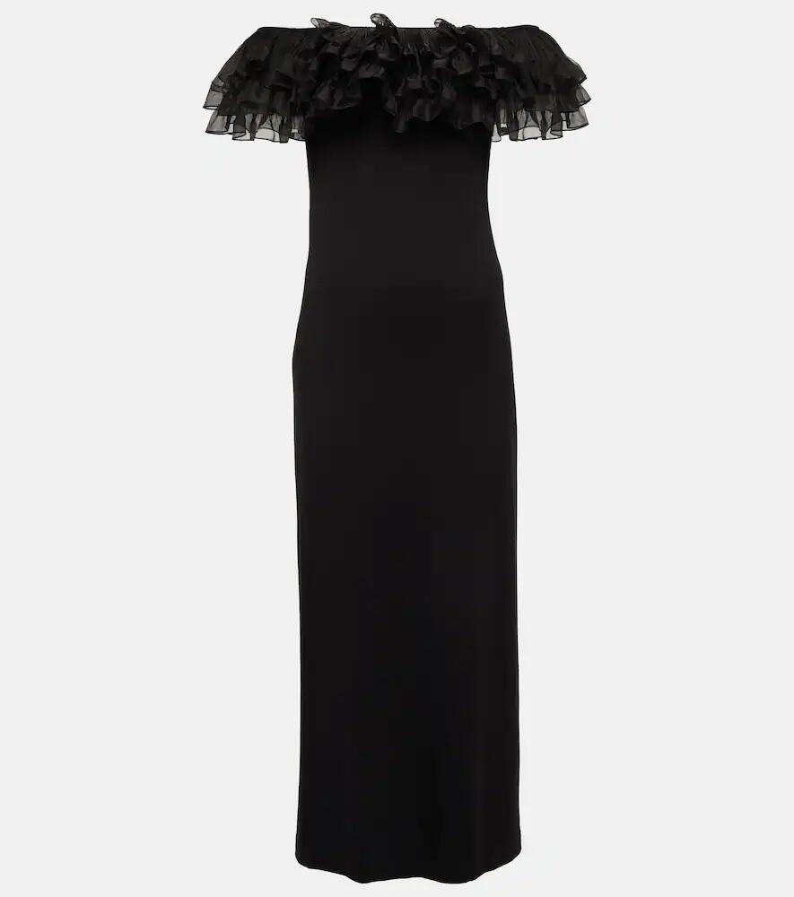 Giambattista Valli Off-shoulder ruffle-trimmed maxi dress Cover