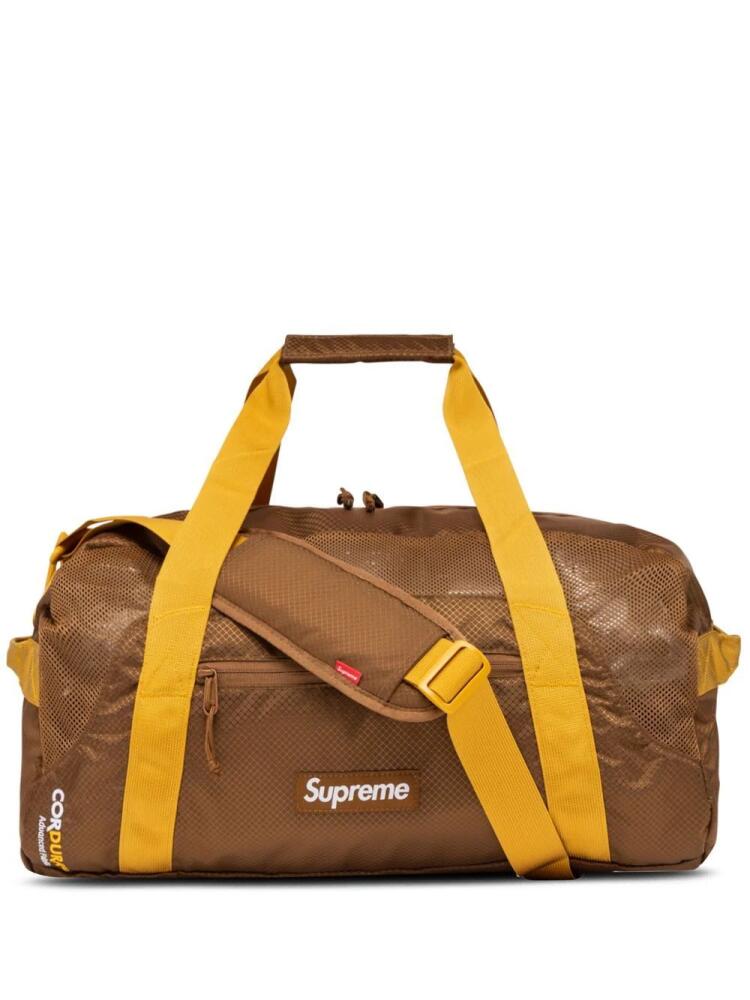 Supreme logo-patch duffle bag - Brown Cover