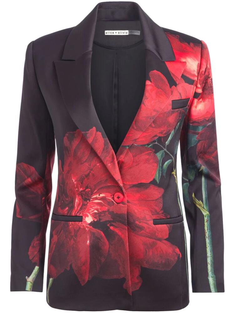 alice + olivia Silas floral-print blazer - Blue Cover