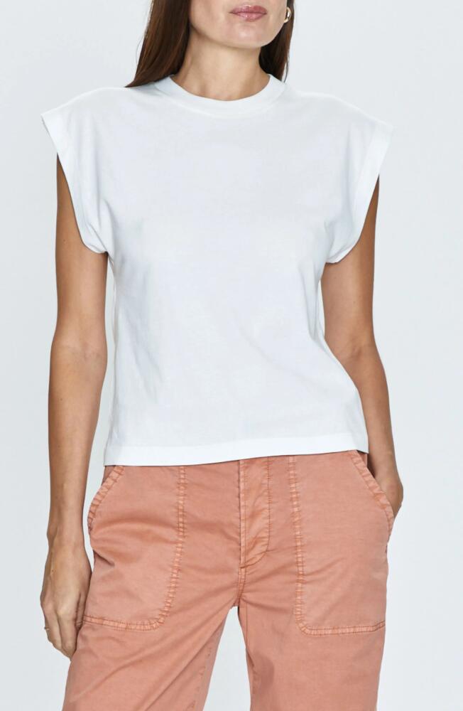 Pistola Marina Extended Shoulder Cotton T-Shirt in Le Blanc Cover