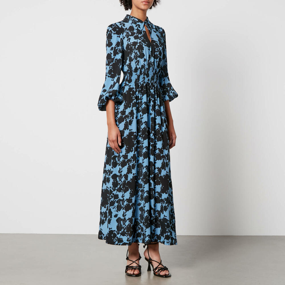 Baum Und Pferdgarten Amber Floral-Print Georgette Midi Dress Cover