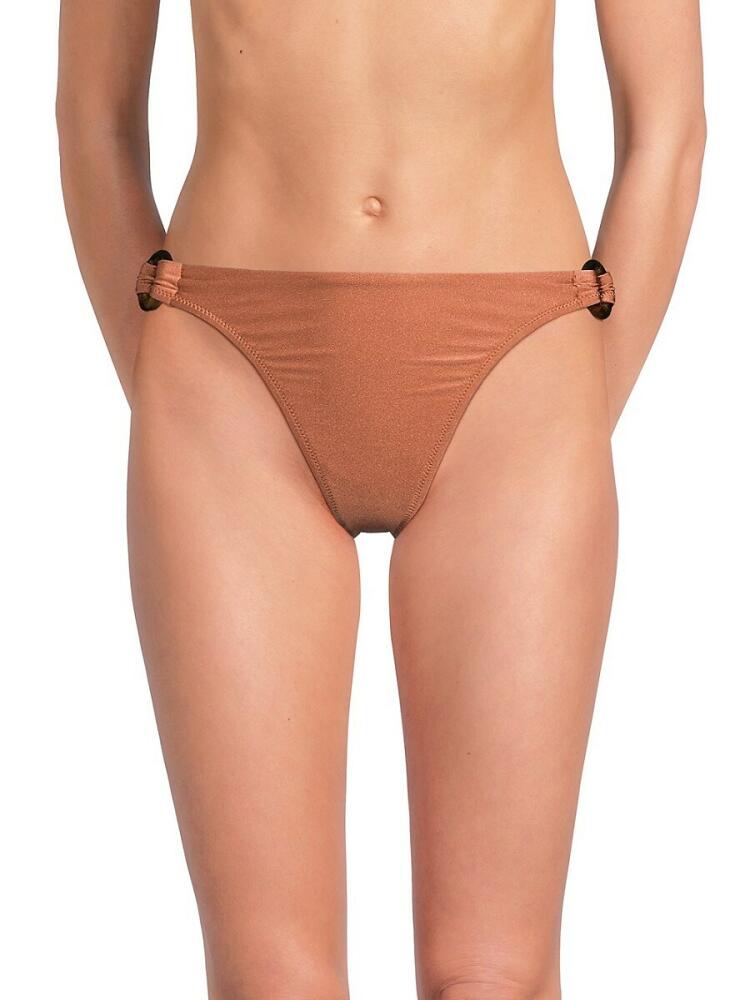 Solid & Striped Women's Maia Solid Bikini Bottom - Cocoa Cover