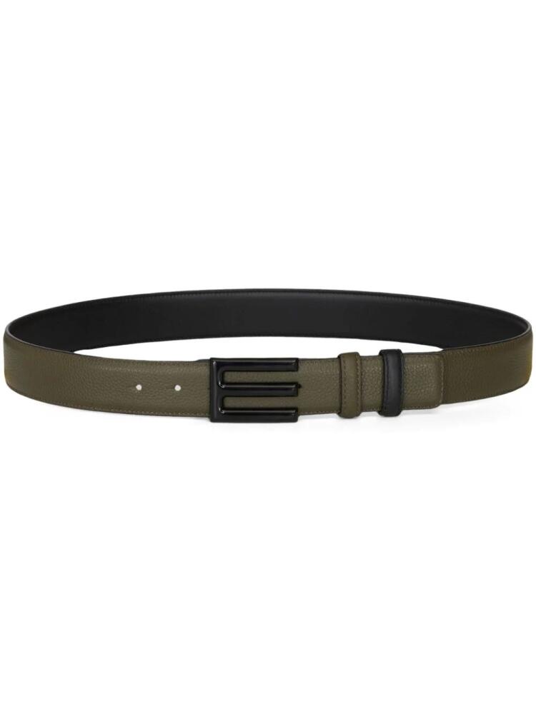 ETRO reversible leather belt - Green Cover