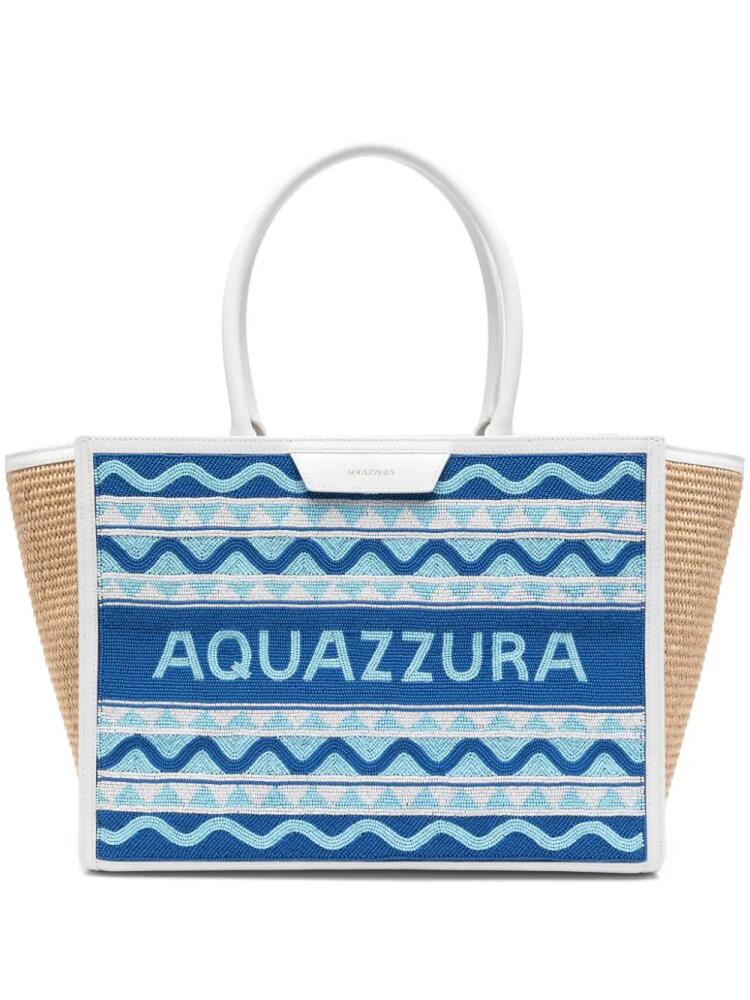 Aquazzura Aqz tote bag - Blue Cover