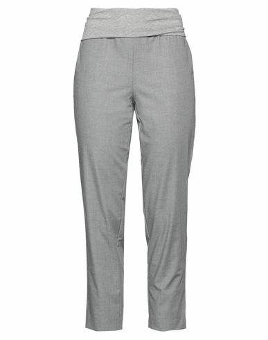 Diana Gallesi Woman Pants Light grey Polyester, Viscose, Elastane Cover