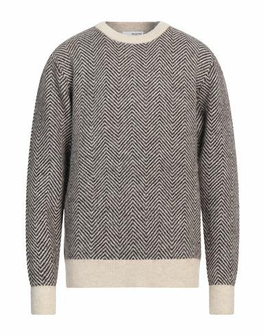 Selected Homme Man Sweater Beige Recycled polyester, Alpaca wool, Wool, Nylon, Elastane Cover