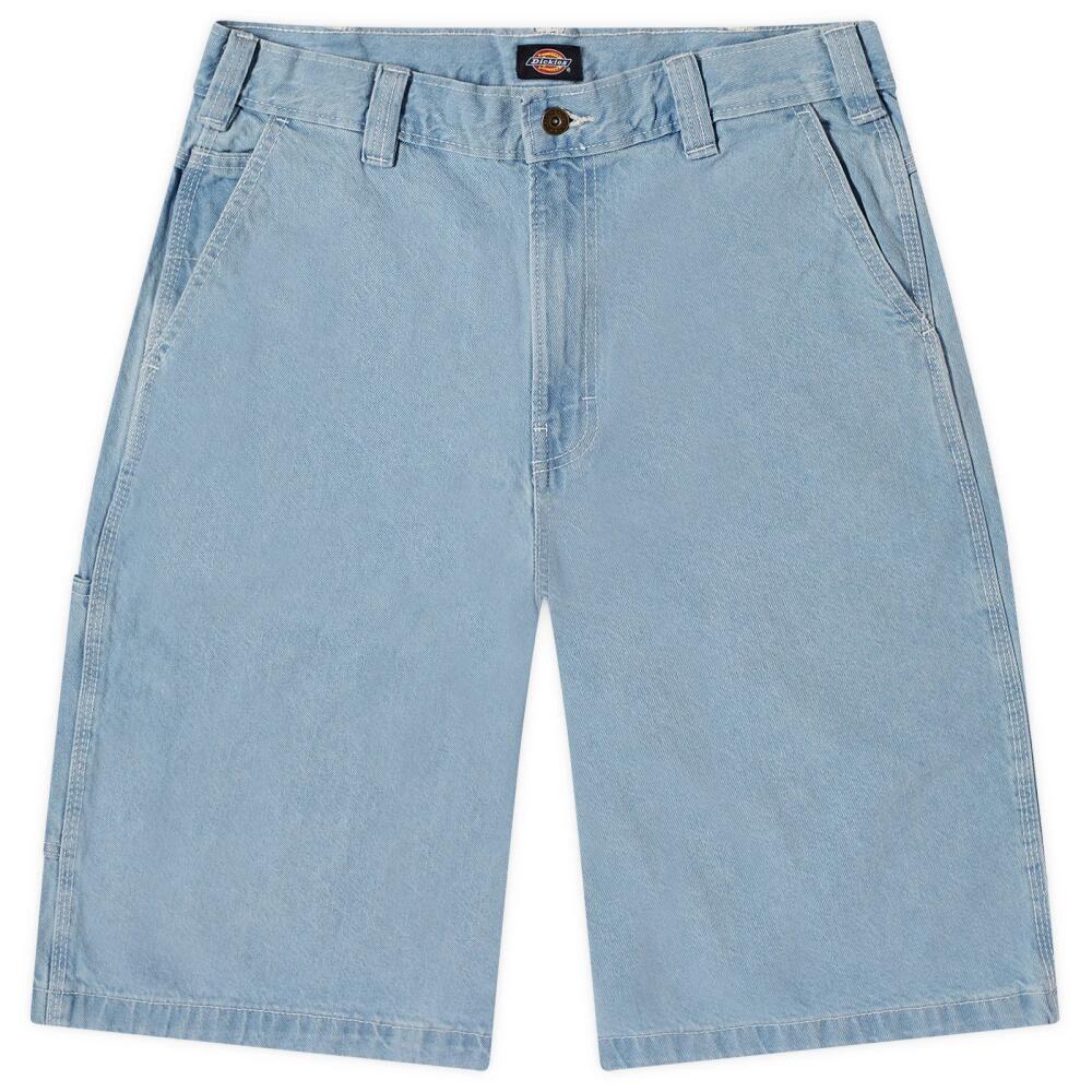 Dickies Men's Madison Denim Shorts in Vintage Aged Blue Cover