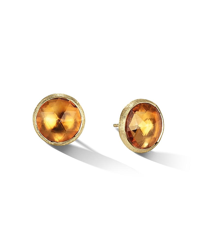 Marco Bicego 18K Yellow Gold Jaipur Color Citrine Quartz Large Stud Earrings Cover