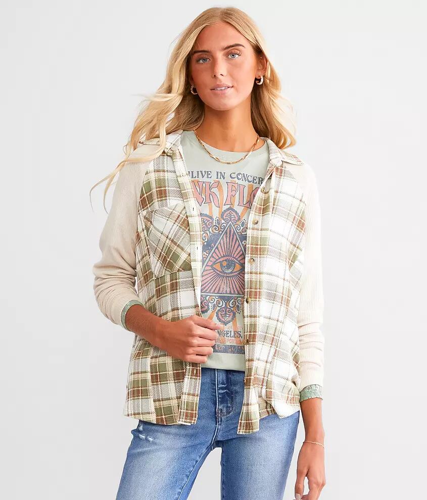 Modish Rebel Plaid Knit Shirt Cover