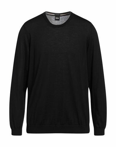 Boss Man Sweater Black Virgin Wool Cover