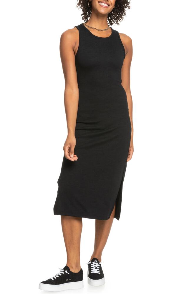 Roxy Good Keepsake Cutout Midi Dress in Anthracite Cover