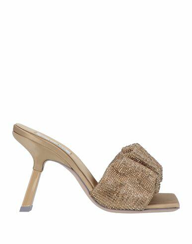 Sebastian Milano Woman Sandals Khaki Textile fibers Cover