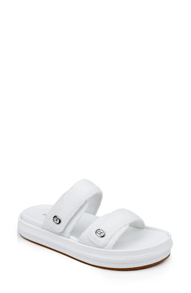 Dee Ocleppo Finland Slide Sandal in White Cover