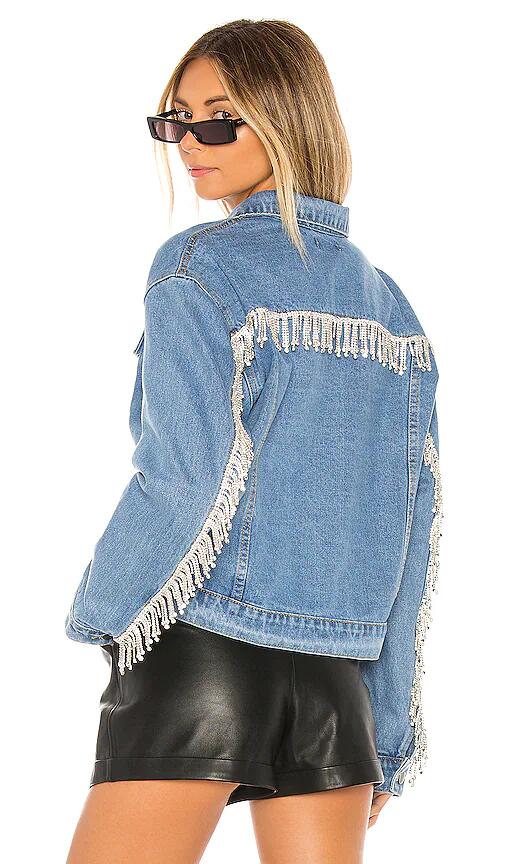 superdown Raya Rhinestone Fringe Jacket Cover