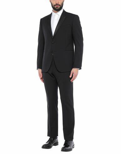 Emporio Armani Man Suit Black Virgin Wool, Elastane, Polyester, Silk Cover