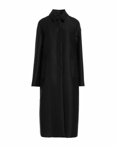 Sealup Woman Coat Black Wool, Viscose Cover