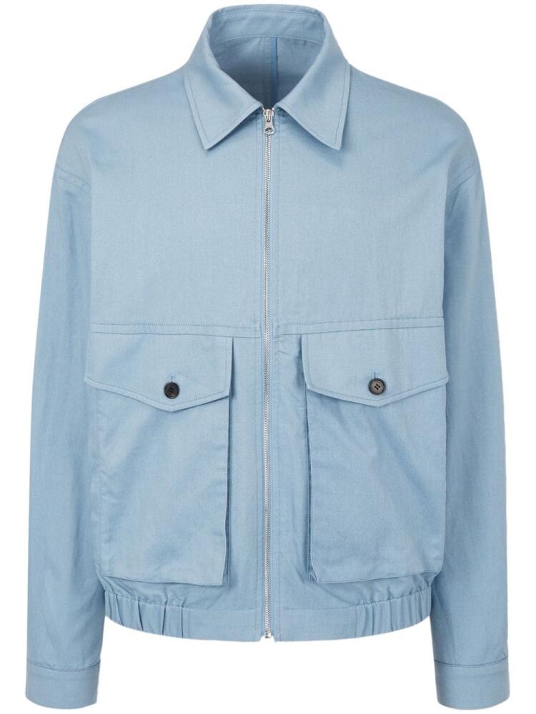 STUDIO TOMBOY Big Pocket zip-up jacket - Blue Cover