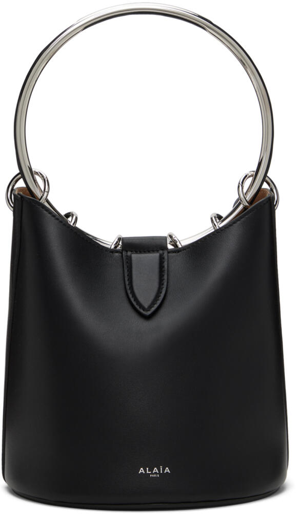 ALAÏA Black Ring Medium Bucket Bag Cover