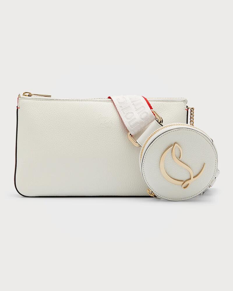 Christian Louboutin Loubila Hybrid Crossbody in Grained Leather Cover