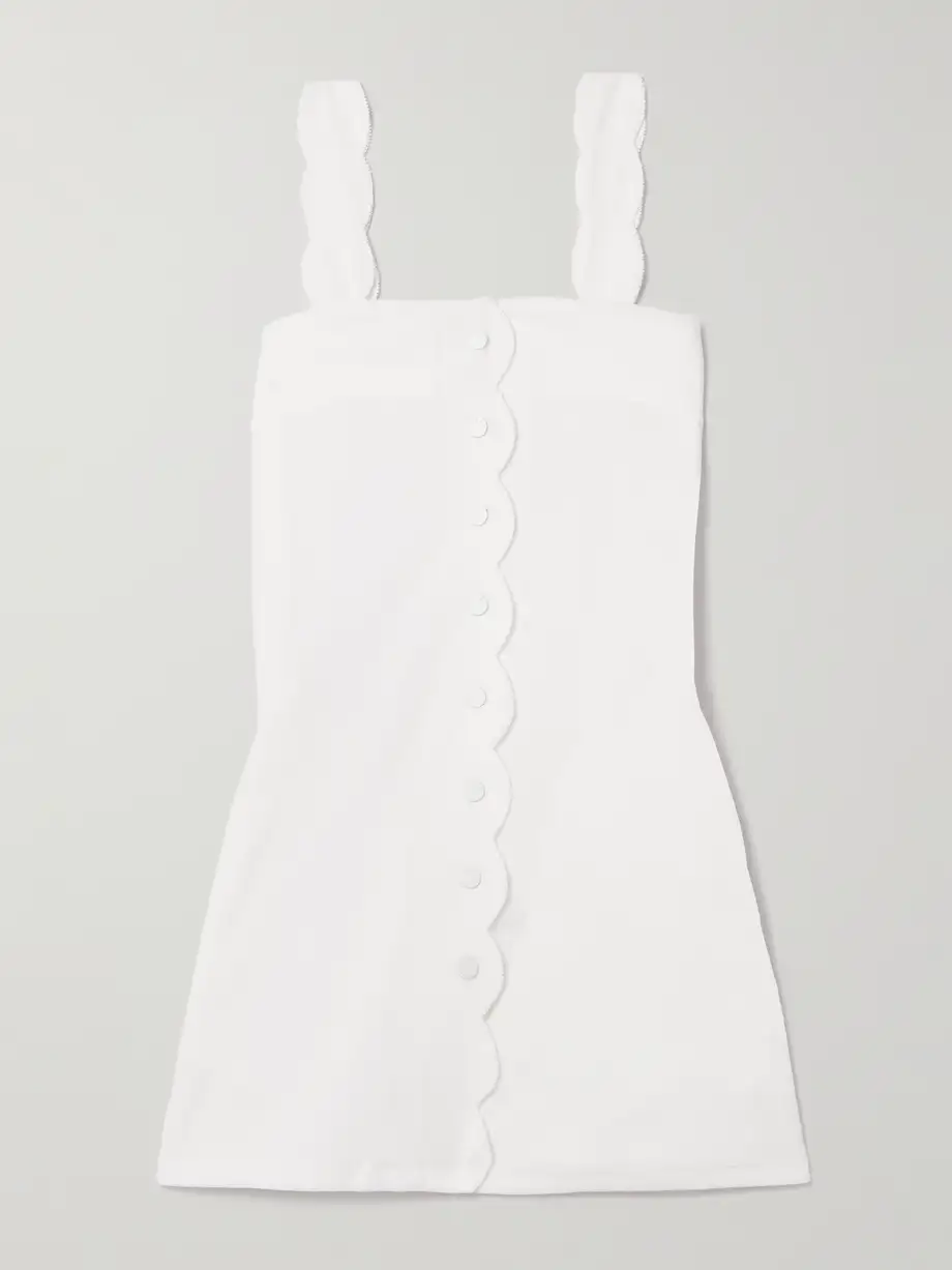 Marysia - Towelette Scalloped Terry Mini Dress - White Cover