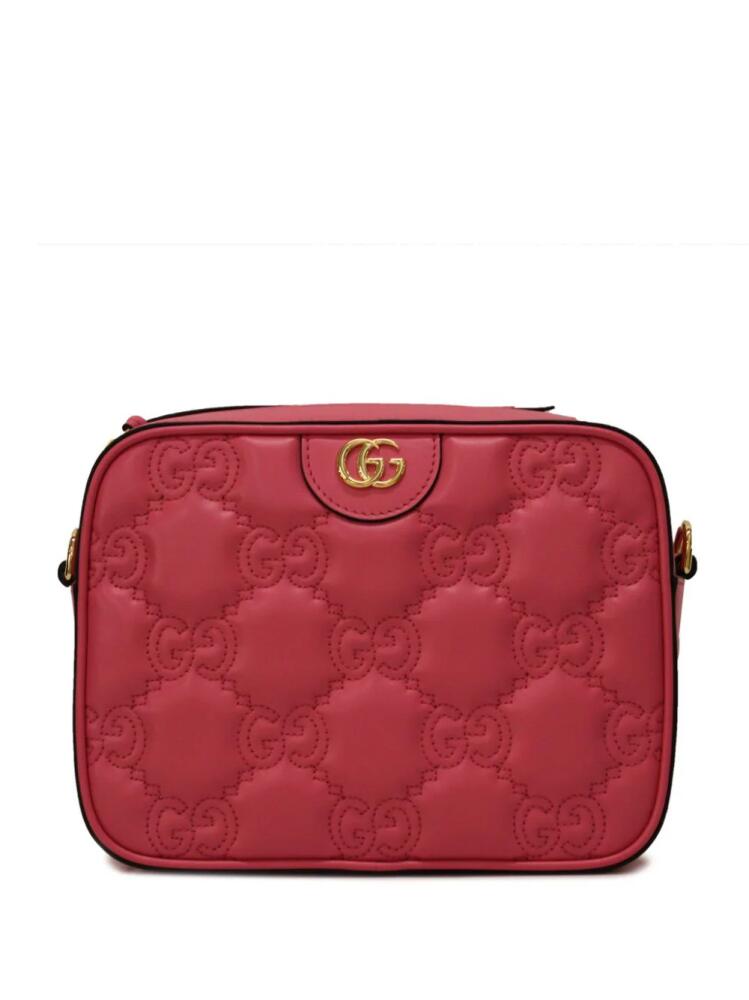 Gucci small GG matelassé shoulder bag - Pink Cover