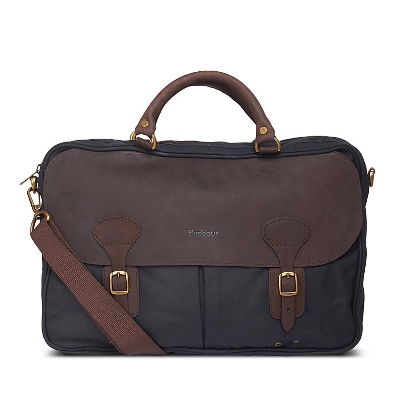 Barbour Waxed Cotton & Leather Briefcase Cover