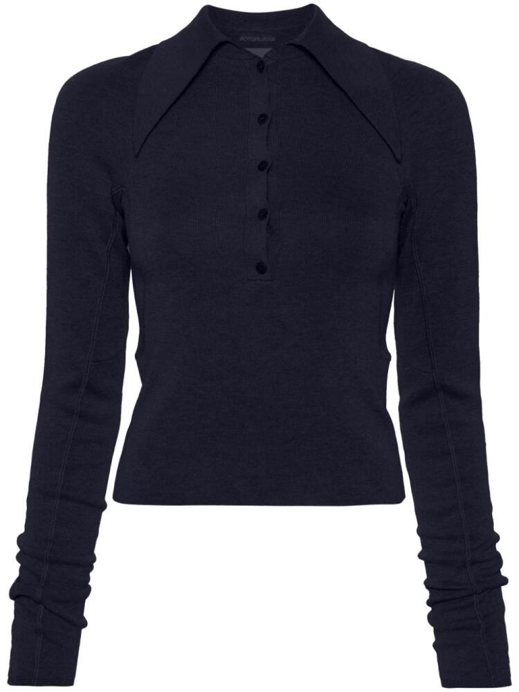 16Arlington Vitara pointed collar jumper - Blue Cover