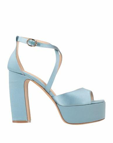 Roberto Festa Woman Sandals Pastel blue Textile fibers Cover