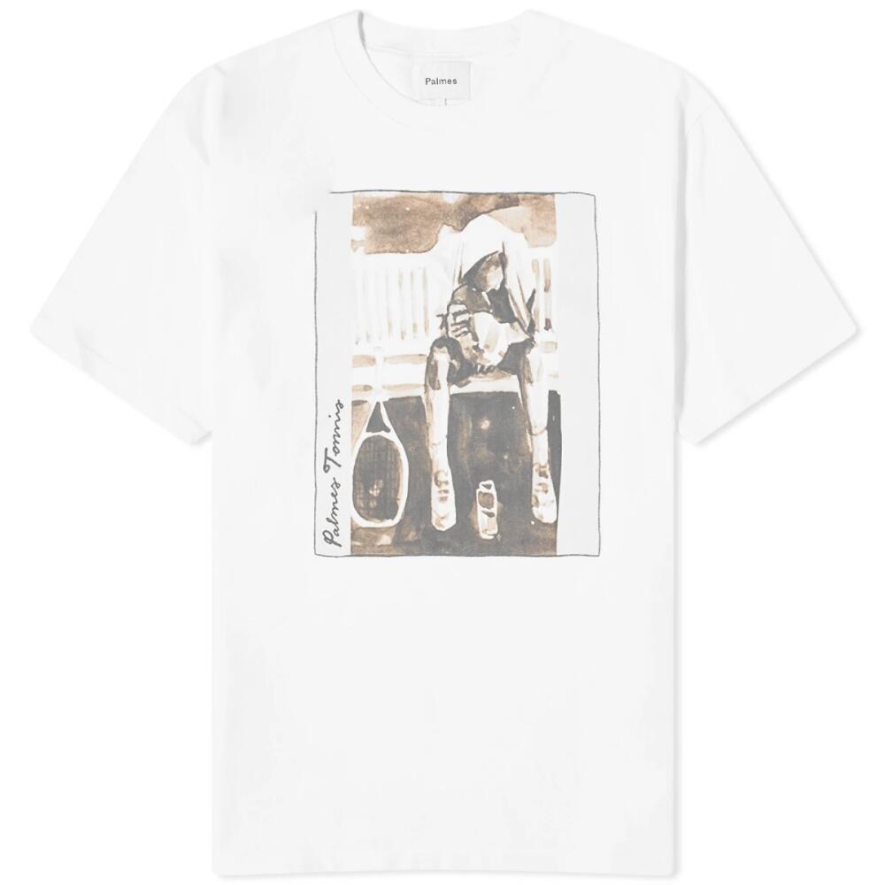 Palmes Men's Roland T-Shirt in White Cover