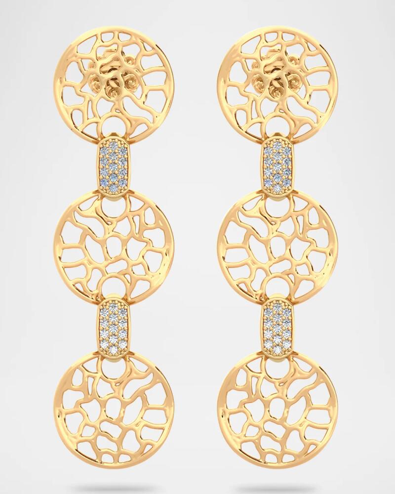 Jamie Turner 18K Gold Canyon Drop Earrings with Diamonds Cover