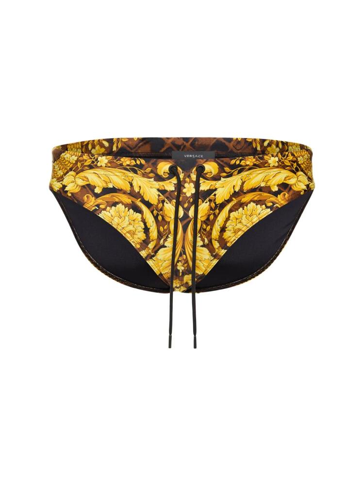 VERSACE Cocco Barocco Printed Tech Swimsuit Cover