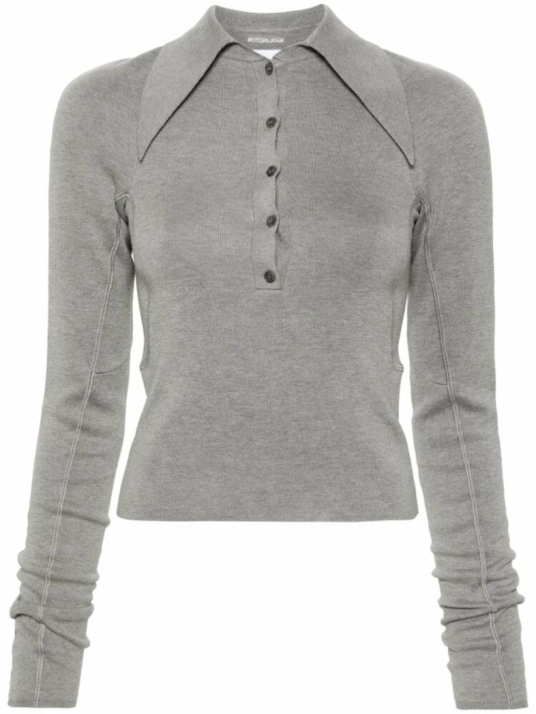 16Arlington Vitara pointed collar jumper - Grey Cover