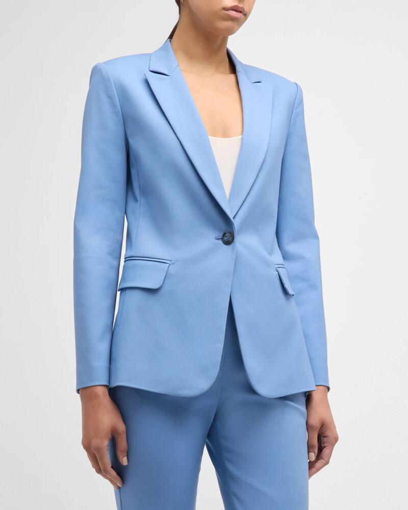 Emporio Armani Single-Button Couture Cotton Blazer Cover