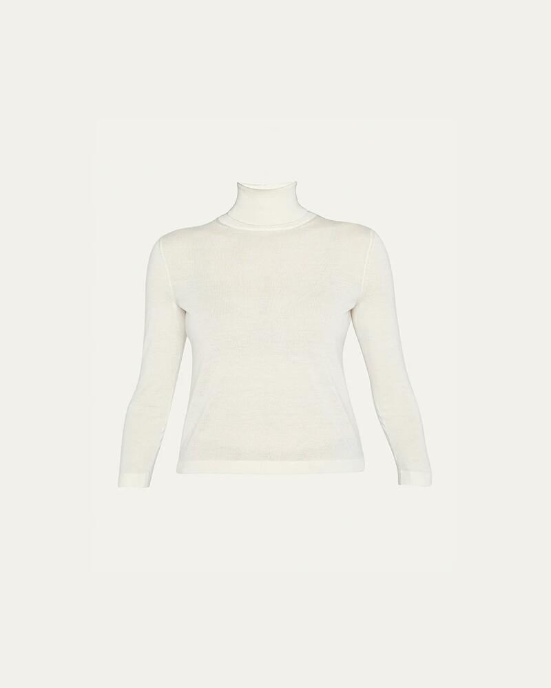 THE ROW Fabua Turtleneck Cashmere Top Cover