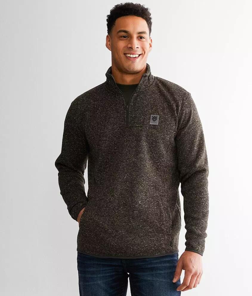 Veece Marled Quarter Zip Pullover Cover