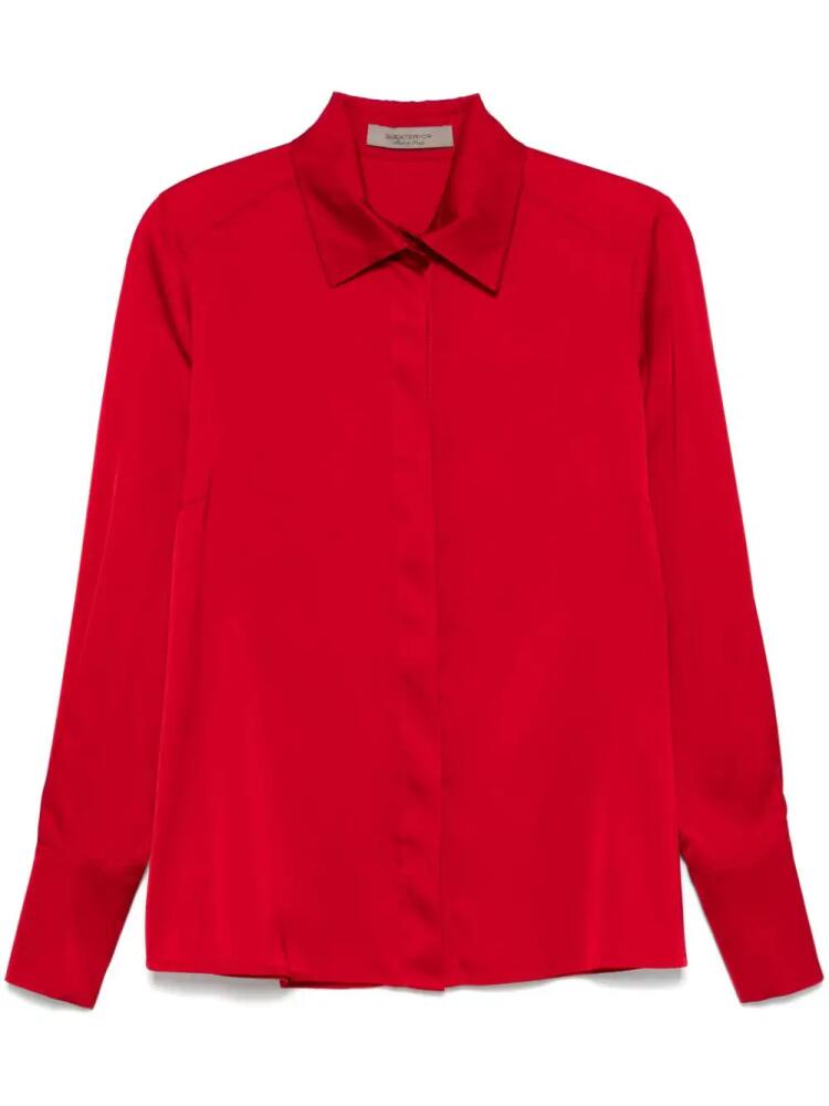 D.Exterior satin shirt - Red Cover