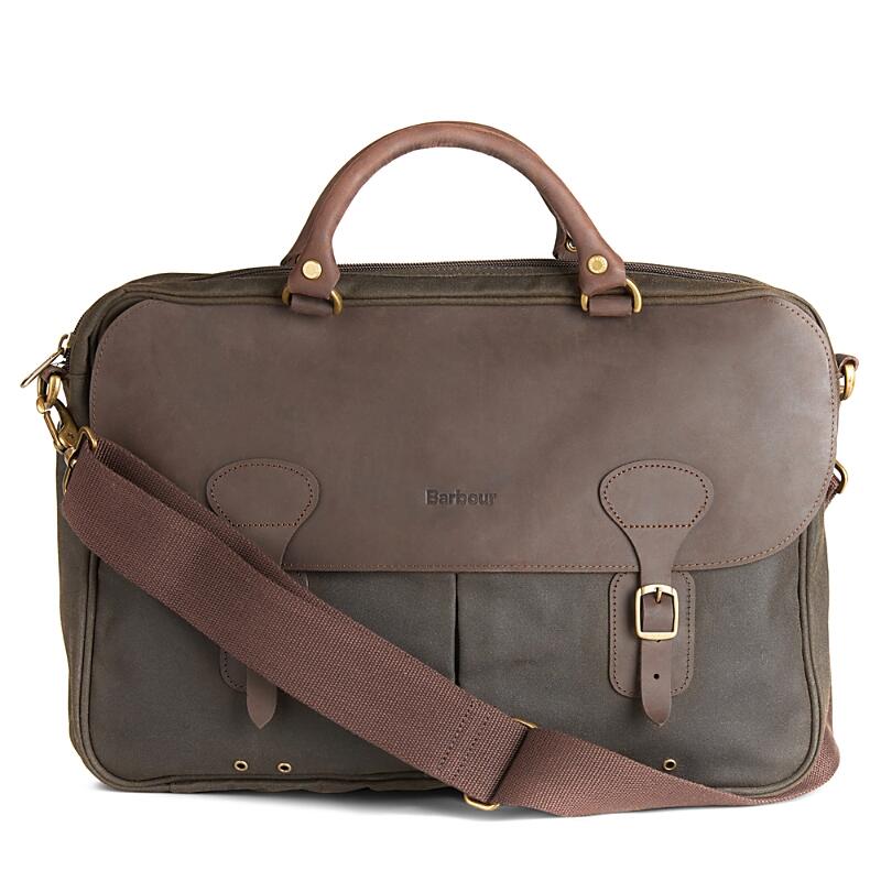 Barbour Waxed Cotton & Leather Briefcase Cover