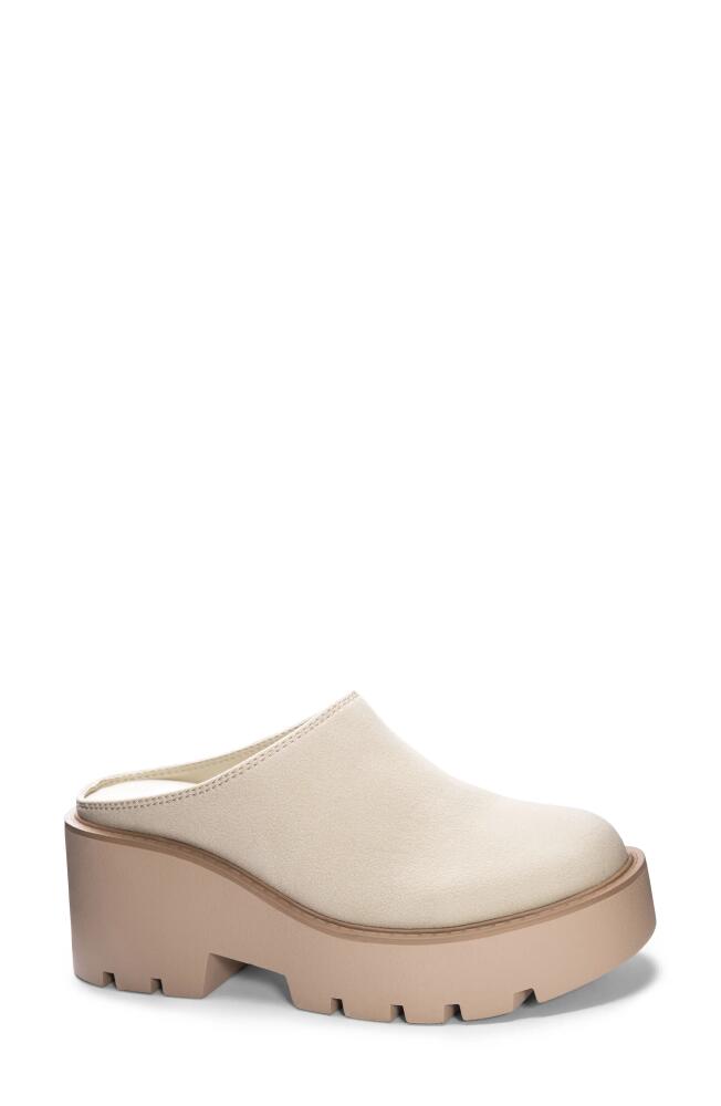 Dirty Laundry R-Test Platform Clog in Beige Cover