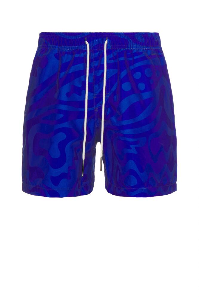 OAS Rapture Swim Short in Blue Cover