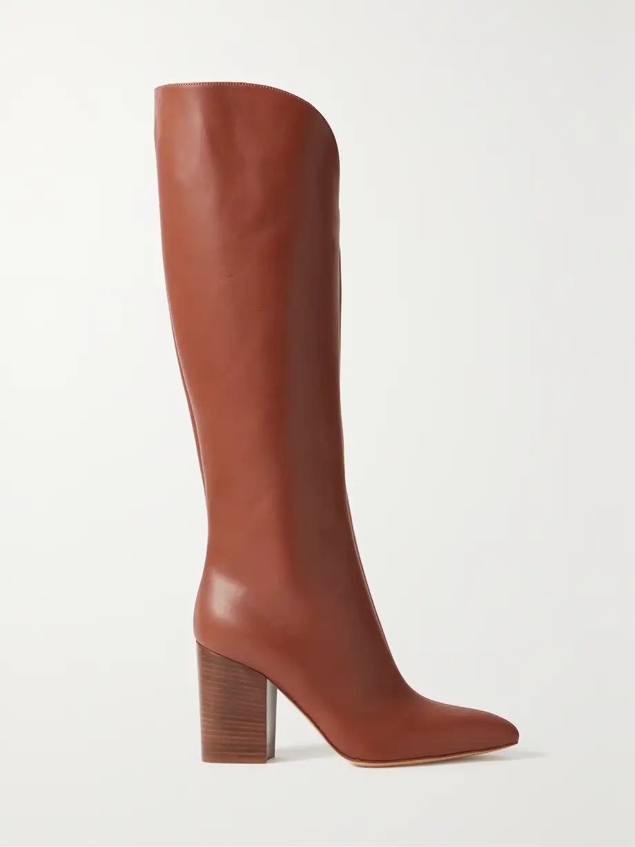 Gabriela Hearst - Cora Leather Knee Boots - Brown Cover