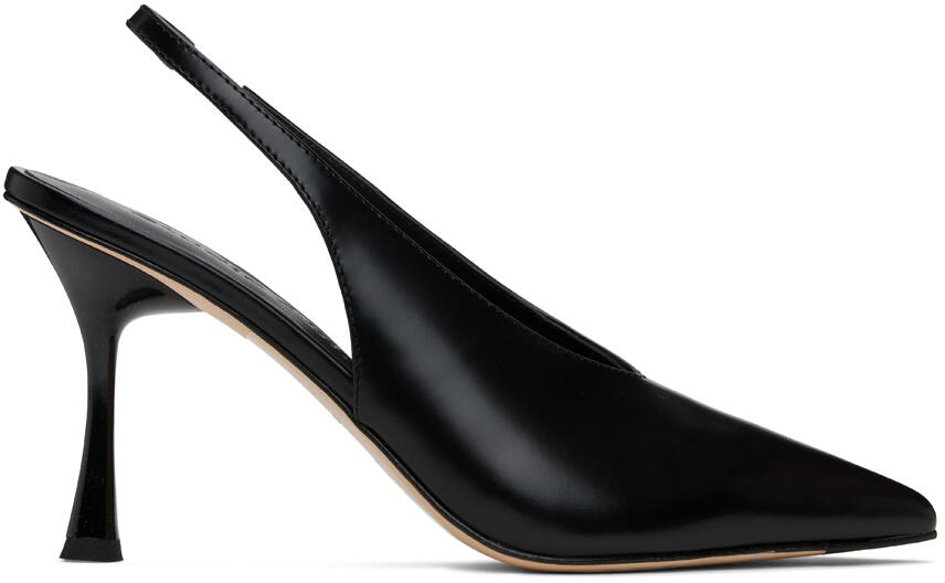 Studio Amelia Black Razor Slingback 90 Heels Cover