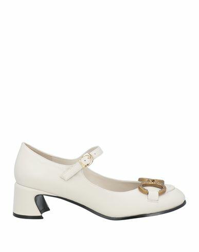 Jeannot Woman Pumps Off white Leather Cover