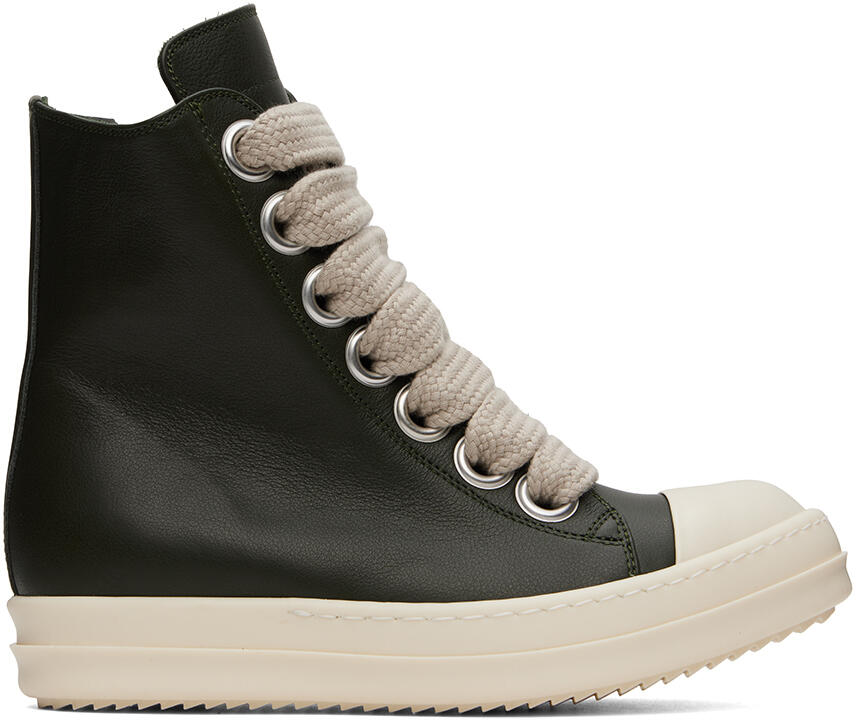 Rick Owens Green Porterville Jumbolaced Sneakers Cover