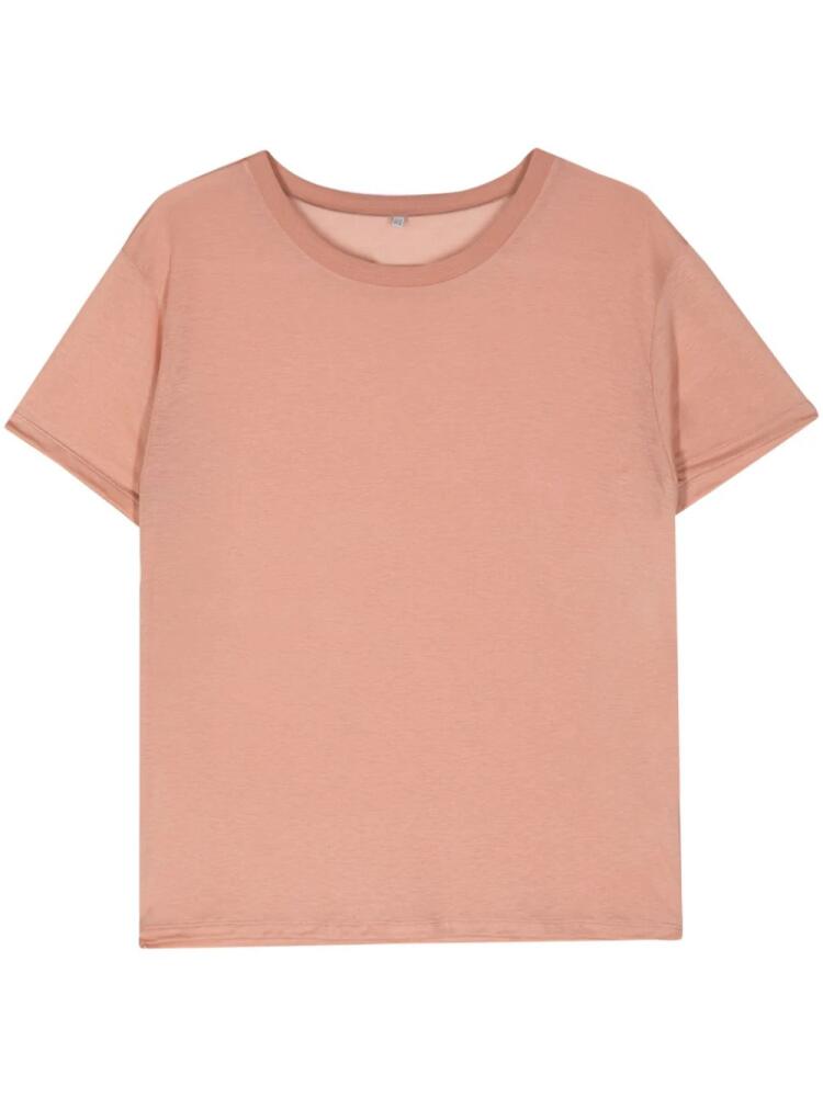 Baserange slub-texture T-shirt - Pink Cover