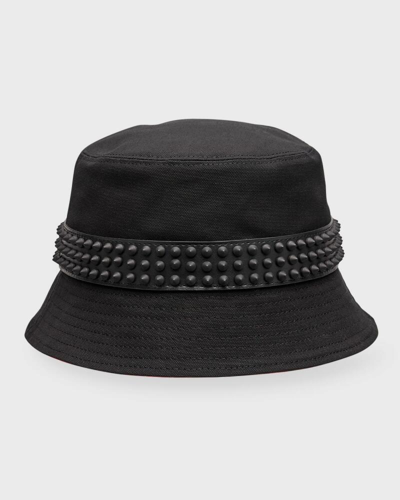 Christian Louboutin Men's Bobino Spike Bucket Hat Cover