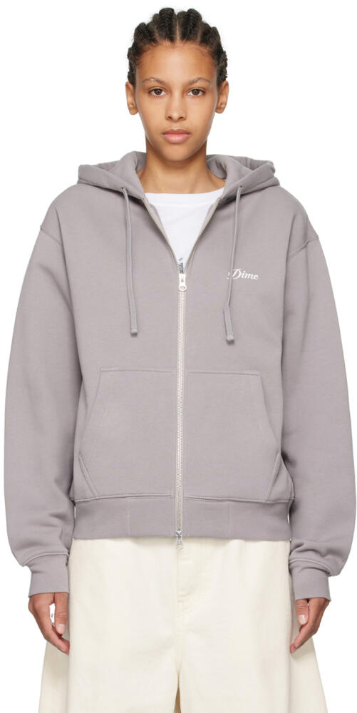 Dime Purple Cursive Hoodie Cover